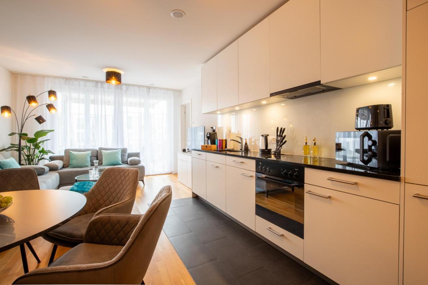 Special Einstein II Apartment Basel, Messe Kleinbasel 10-Star Luaran gambar
